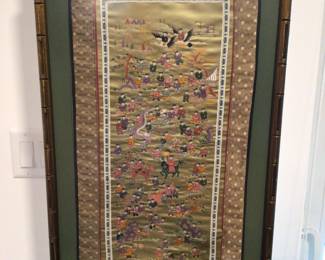 Framed Asian Silk
