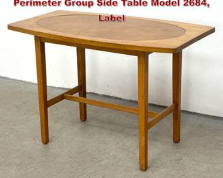 Lot 572 60s Mid Century Paul McCobb Perimeter Group Side Table Model 2684, Label 