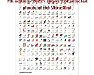 Lot 515 Vitra  The Chair Collection Poster 7th edition  2022  shows 224 selected pieces of the Vitra Desi
