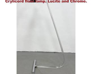 Lot 227 Peter Hamburger for George Kovacs Crylicord floor lamp. Lucite and Chrome.