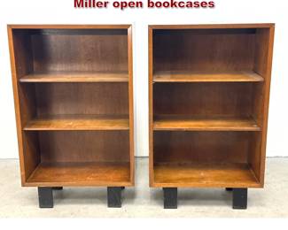 Lot 360 Pair George Nelson for Herman Miller open bookcases