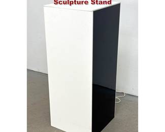 Lot 219 Mod Lexan Plastic Lighted Pedestal Sculpture Stand 