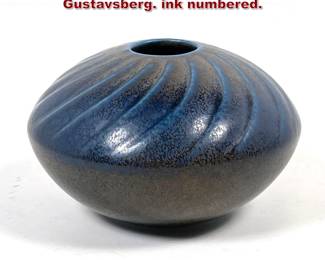 Lot 81 Wilhelm Kage Kapa vase for Gustavsberg. ink numbered. 