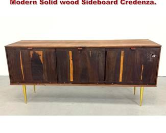 Lot 182 Contemporary Organic Modernism Modern Solid wood Sideboard Credenza. 
