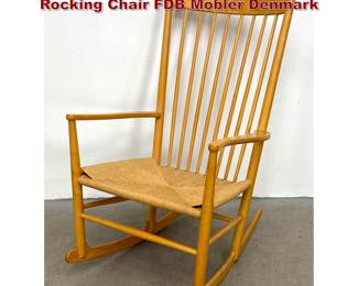 Lot 517 Danish Modern Hans Wegner J16 Rocking Chair FDB Mobler Denmark 