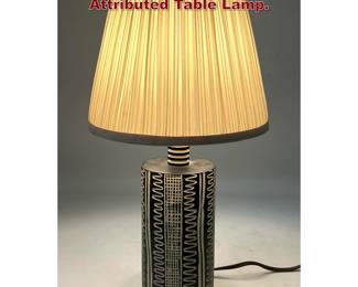 Lot 187 Small Gordon and Jane Martz Attributed Table Lamp. 