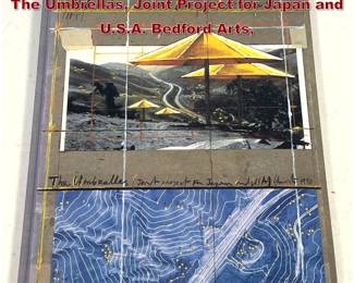 Lot 332 Christo. The AccordionFold Book for The Umbrellas, Joint Project for Japan and U.S.A. Bedford Arts,