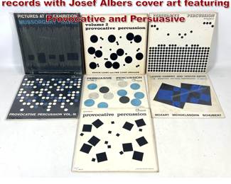 Lot 324 7 Command Records Vinyl LP records with Josef Albers cover art featuring Provocative and Persuasive 