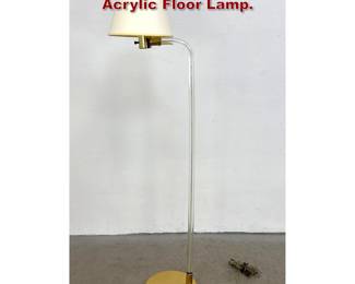 Lot 89 Mid Century Modern Arched Lucite Acrylic Floor Lamp. 