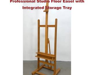 Lot 500 Mabef Italian Beechwood HFrame Professional Studio Floor Easel with Integrated Storage Tray