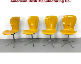 Lot 137 Set of 4 Gideon Kramer Ion Chairs. American Desk Manufacturing Co. 