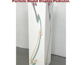 Lot 485 Miami vice style Graphic Patterned Particle Board Display Pedestal.