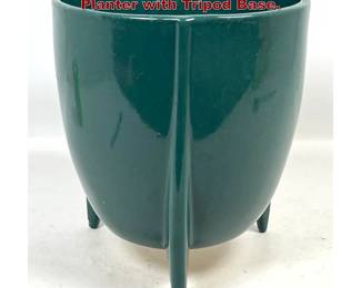 Lot 97 Pfalzgraff Deco Atomic Rocket Planter with Tripod Base. 