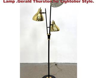 Lot 152 MidCentury Modern 3 light Floor Lamp .Gerald Thurston for Lightolier Style.