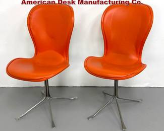 Lot 135 Pair of Gideon Kramer Ion Chairs by American Desk Manufacturing Co.