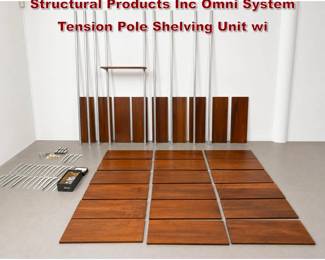 Lot 520 Large Assortment George Nelson for Structural Products Inc Omni System Tension Pole Shelving Unit wi
