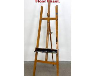 Lot 433 Vintage Wood Artist Studio AFrame Floor Easel. 
