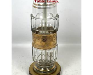 Lot 15 Vintage Moser Style Carved and Gilt Table Lamp. 
