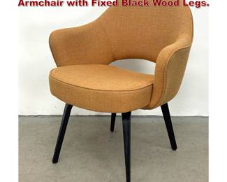 Lot 499 Knoll Eero Saarinen Executive Armchair with Fixed Black Wood Legs. 