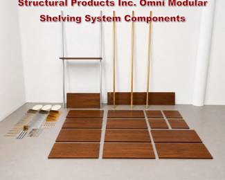 Lot 523 Large Assortment George Nelson for Structural Products Inc. Omni Modular Shelving System Components 