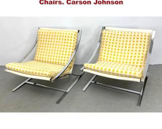 Lot 125 Pair Vintage Paul Tuttle Z Lounge Chairs. Carson Johnson 