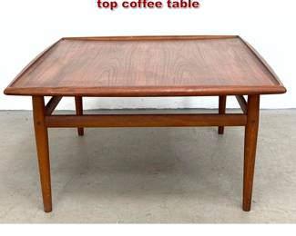 Lot 731 Grete Jalk Danish teak square tray top coffee table 