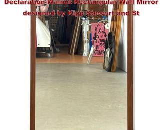 Lot 899 MidCentury Modern Drexel Declaration Walnut Rectangular Wall Mirror designed by Kipp Stewart and St