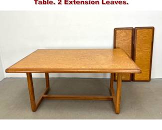 Lot 703 Stephen Hynson Studio Made Dining Table. 2 Extension Leaves. 