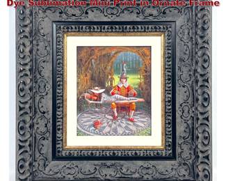 Lot 1215 Michael Cheval Imagine II Signed Dye Sublimation Mini Print in Ornate Frame