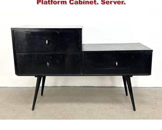 Lot 847 3pc Paul McCobb for Planner Group Platform Cabinet. Server. 