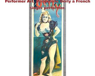 Lot 1185 Advertising Poster Derly Mourlot Performer Art. Marguerite Derly a French singer performer. 