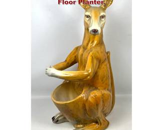 Lot 919 Composite Sculptural Kangaroo Floor Planter. 