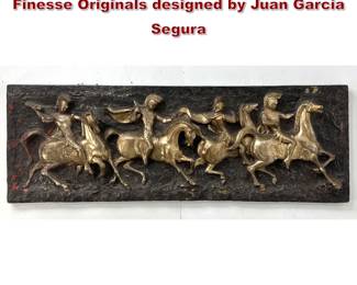 Lot 751 Fiberglass, relief sculpture by Finesse Originals designed by Juan Garcia Segura