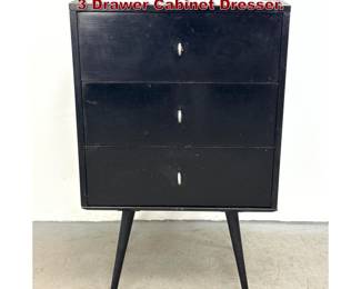 Lot 848 2pc Paul McCobb for Planner Group 3 Drawer Cabinet Dresser. 