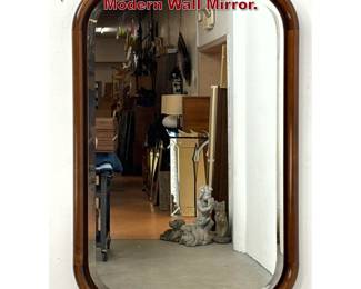 Lot 783 John Stuart Walnut Mid century Modern Wall Mirror. 
