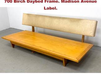 Lot 795 xxx Richard Stein for Knoll Model 700 Birch Daybed Frame. Madison Avenue Label.