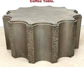 Lot 712 Extra Large Steve Chase Cog Form Coffee Table. 