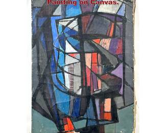 Lot 975 Thomas Eldred Abstract Modern Painting on Canvas. 