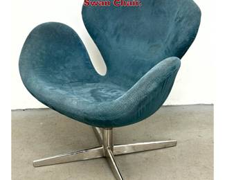 Lot 851 Arne Jacobsen Style Swivel Swan Chair. 