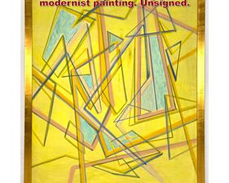 Lot 976 Large Thomas Eldred abstract modernist painting. Unsigned.