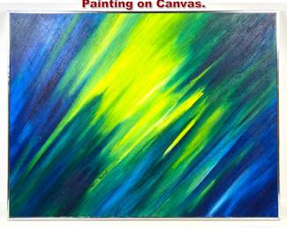 Lot 1214 Maxine Marshall Abstract Modern Painting on Canvas. 