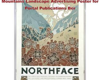 Lot 965 David Lance Goines 1980 Northface Mountains Landscape Advertising Poster for Portal Publications Ber