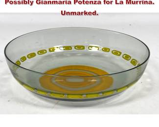 Lot 1072 Italian Murano Art Glass Bowl. Possibly Gianmaria Potenza for La Murrina. Unmarked. 