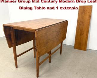 Lot 829 Attributed to Paul McCobb for Planner Group Mid Century Modern Drop Leaf Dining Table and 1 extensio