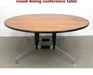 Lot 862 Charles Eames for Herman Miller round dining conference table