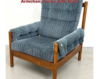 Lot 889 Danish Modern Dux Sweden Lounge Armchair, Greta Jalk Style 