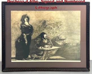 Lot 1095 Claude Weisbuch, Visions de la Duchess d Albe, Signed and Numbered Lithograph