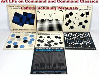 Lot 1116 Josef Albers Vintage Record Cover Art LPs on Command and Command Classics Labels including Persuasiv