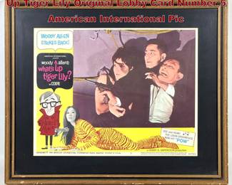 Lot 1137 Framed 1966 Woody Allen What s Up Tiger Lily Original Lobby Card Number 5 American International Pic