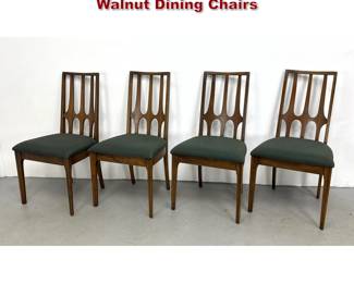 Lot 710 Set 4 Mid Century Broyhill Brasilia Walnut Dining Chairs 